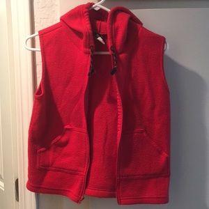 Red soft sweater vest